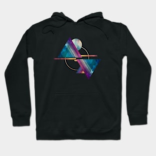 Echo Chamber - Abstract Geometric Mountains Hoodie